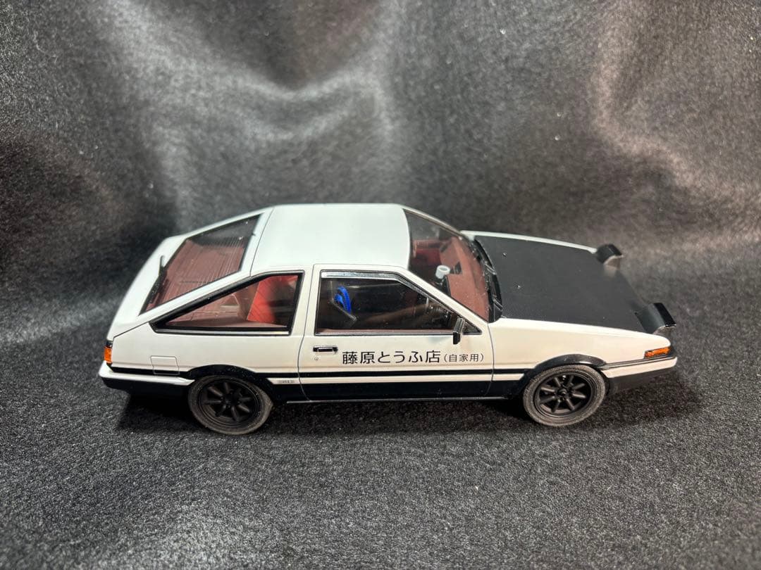 イニシャルD 藤原拓海　AE86トレノ　アオシマ1/24 全塗装完成品