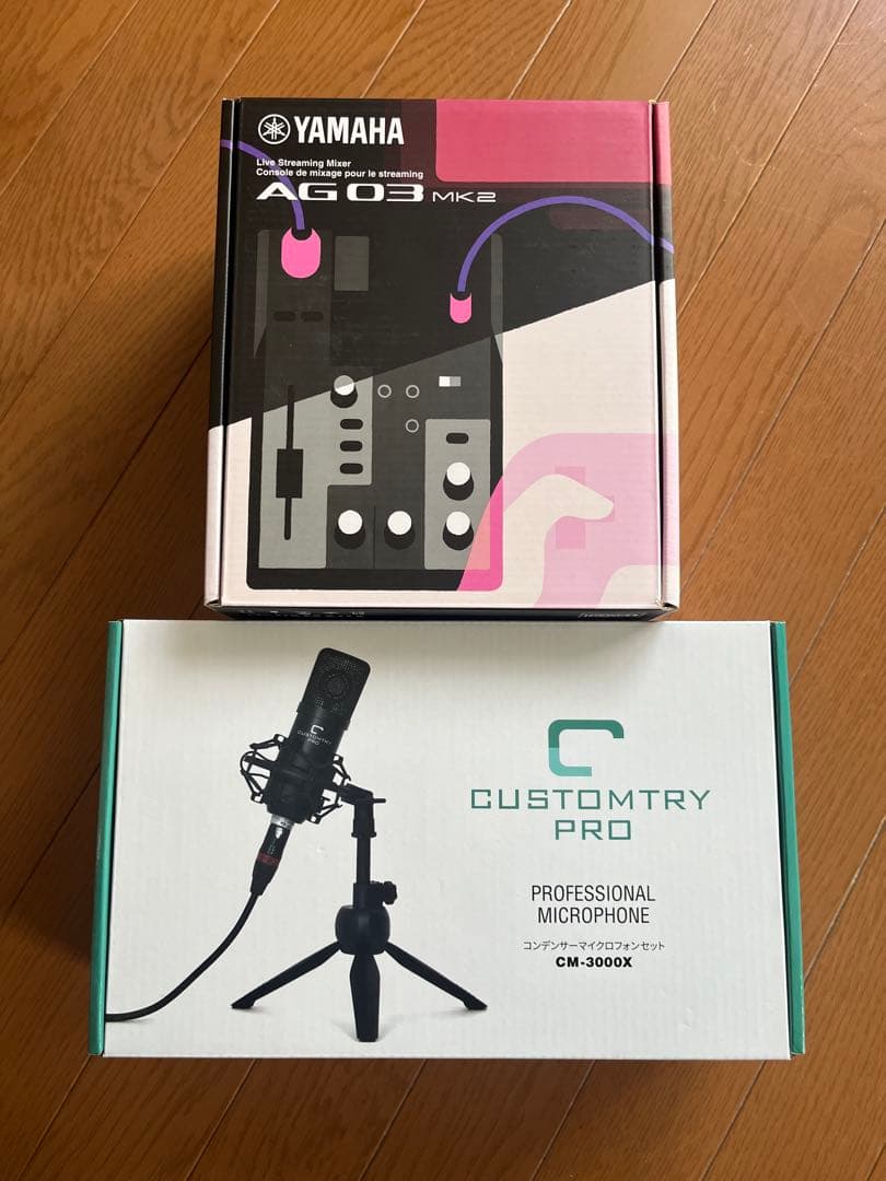 配信機器・PA機器・レコーディング機器 Yamaha AG03MK2 + CUSTOMTRY PRO CM-3000X