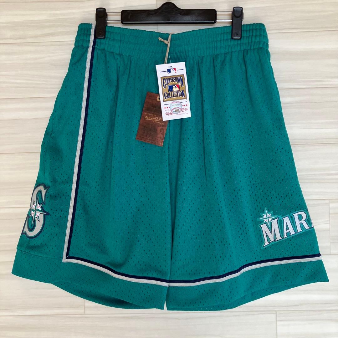 【新品】 MLB シアトル・マリナーズ　ハーフパンツ　メジャーリーグ　バスパン