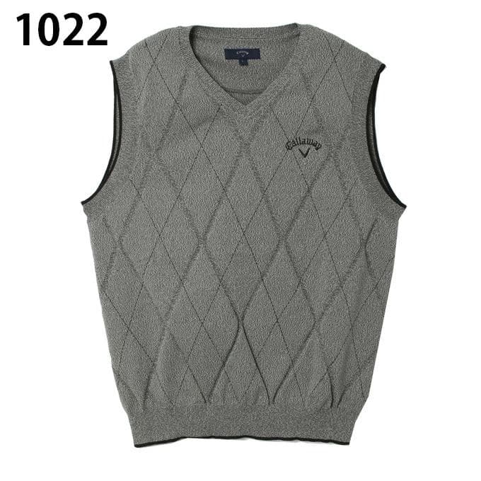 キャロウェイC22219100メンズベスト　グレー 　LLサイズ
