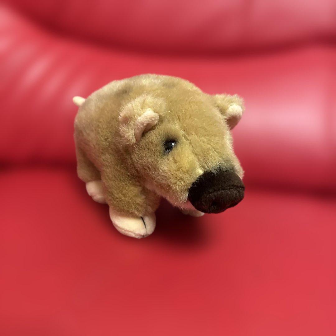 レトロ　ぬいぐるみの山英　イノシシ(うり坊)　ぬいぐるみ