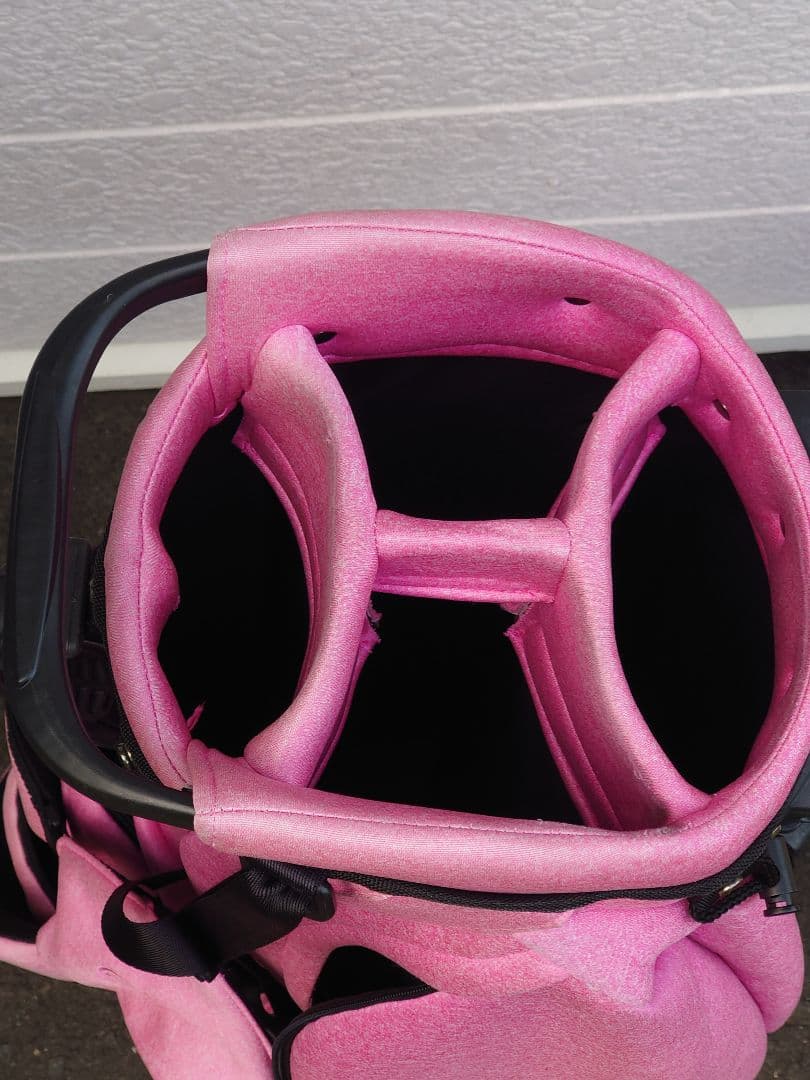 ホンマセット　ピンク スタンド式 キャディバッグ　カートバッグ　アイアンカバー