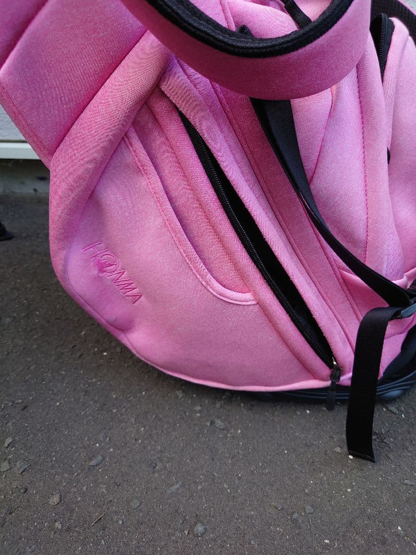 ホンマセット　ピンク スタンド式 キャディバッグ　カートバッグ　アイアンカバー