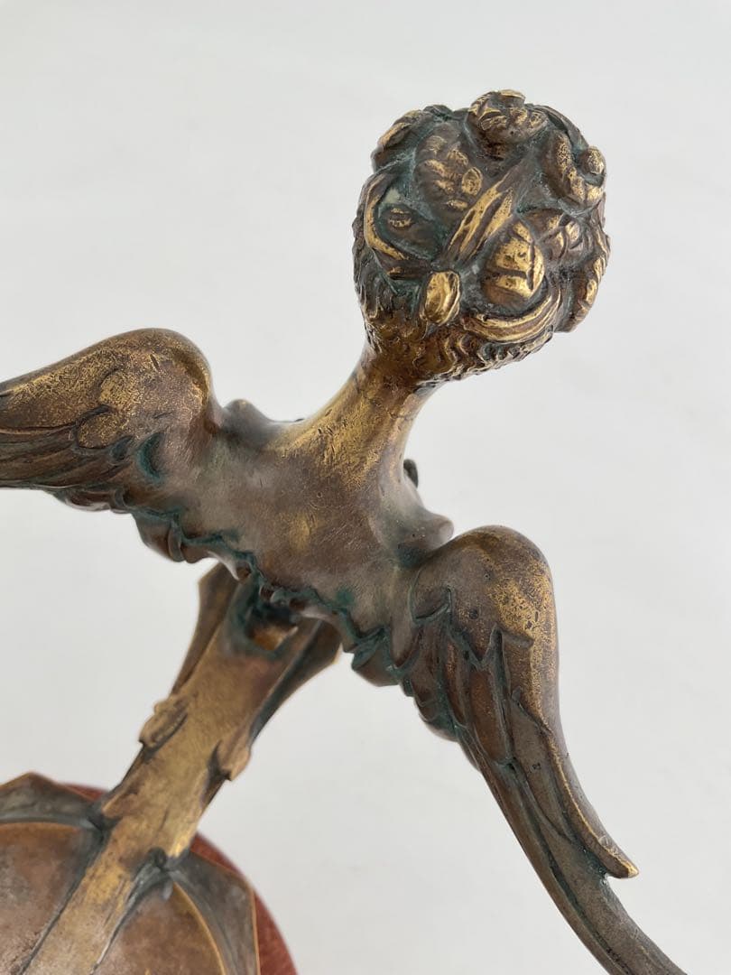 FrenchLady1910Bronze貴婦人JMTrident三叉槍貴族王公族