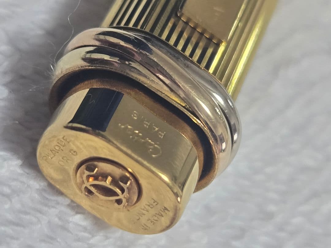 カルティエ　ヴィンテージ・トリニティ・キャップ式ボールペン（ゴールド）