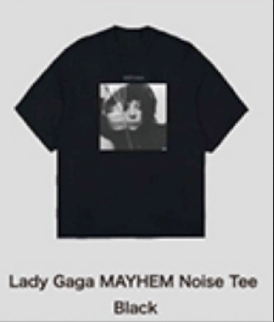 Lady Gaga MAYHEM Noise Tシャツ ブラック