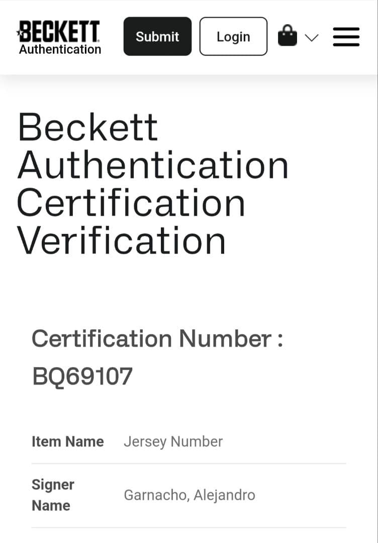 GARNACHO ガルナチョ サイン入りジャージ　アルゼンチン代表