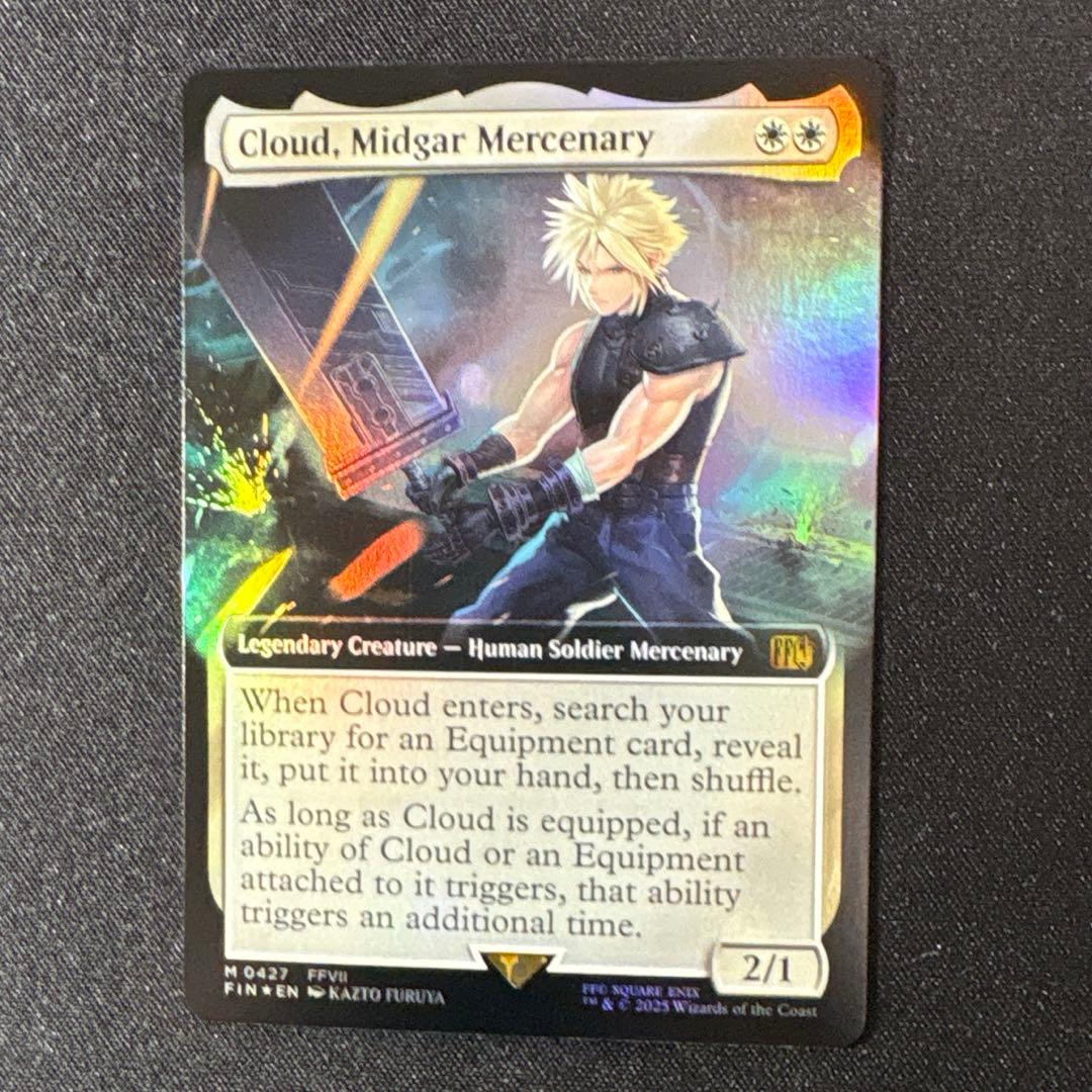 MTG ミッドガルの傭兵、クラウド　拡張Foil　英語版