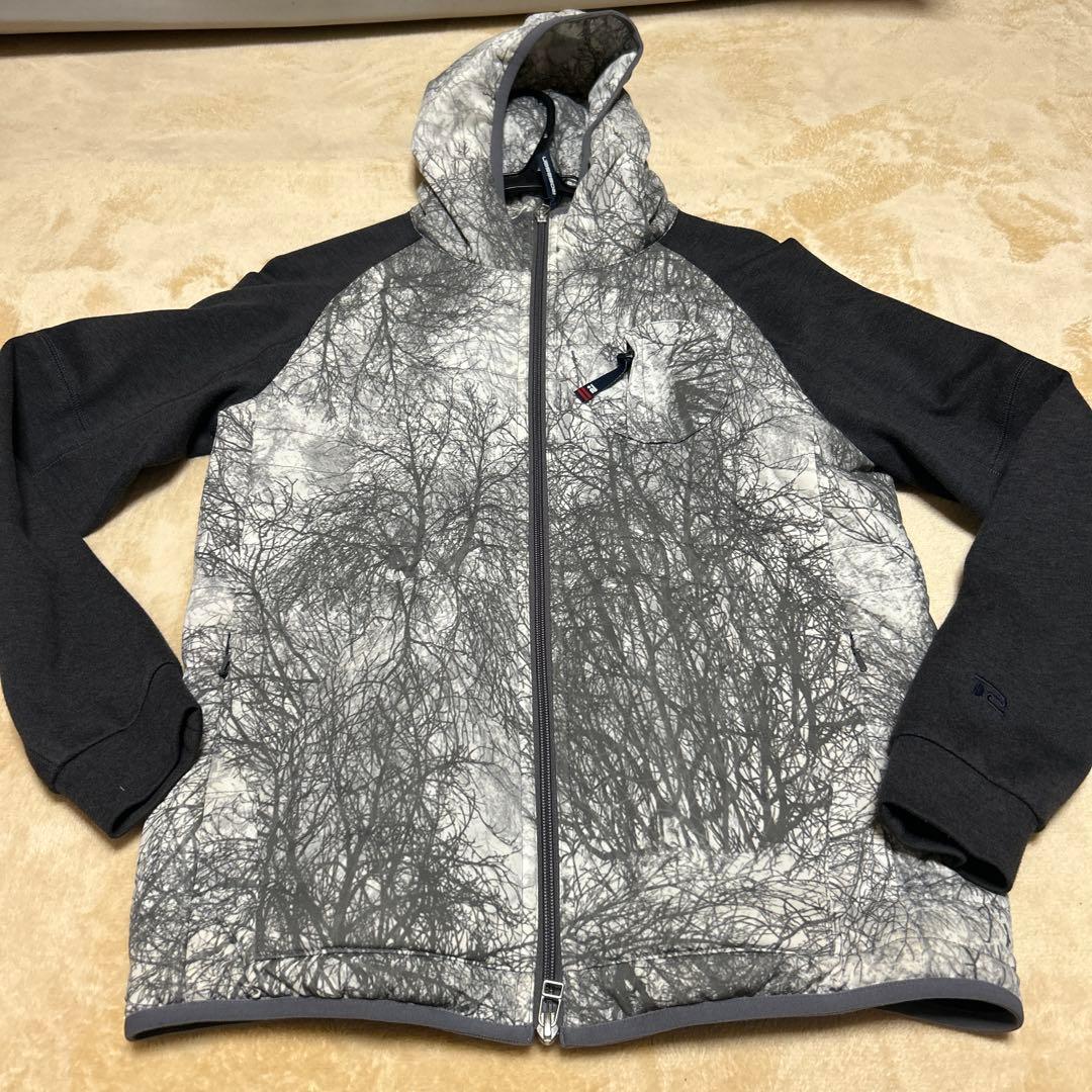 Rosasen ブラックレーベル 総柄ジャケット 46 上位ライン フード付