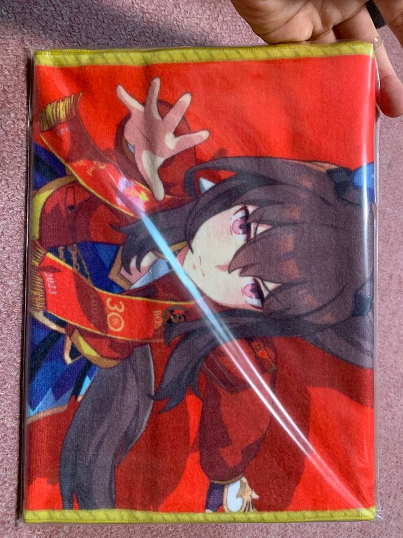 《当選品》未開封新品BOSS 優勝レイ風フェイスタオルアドマイヤベガ