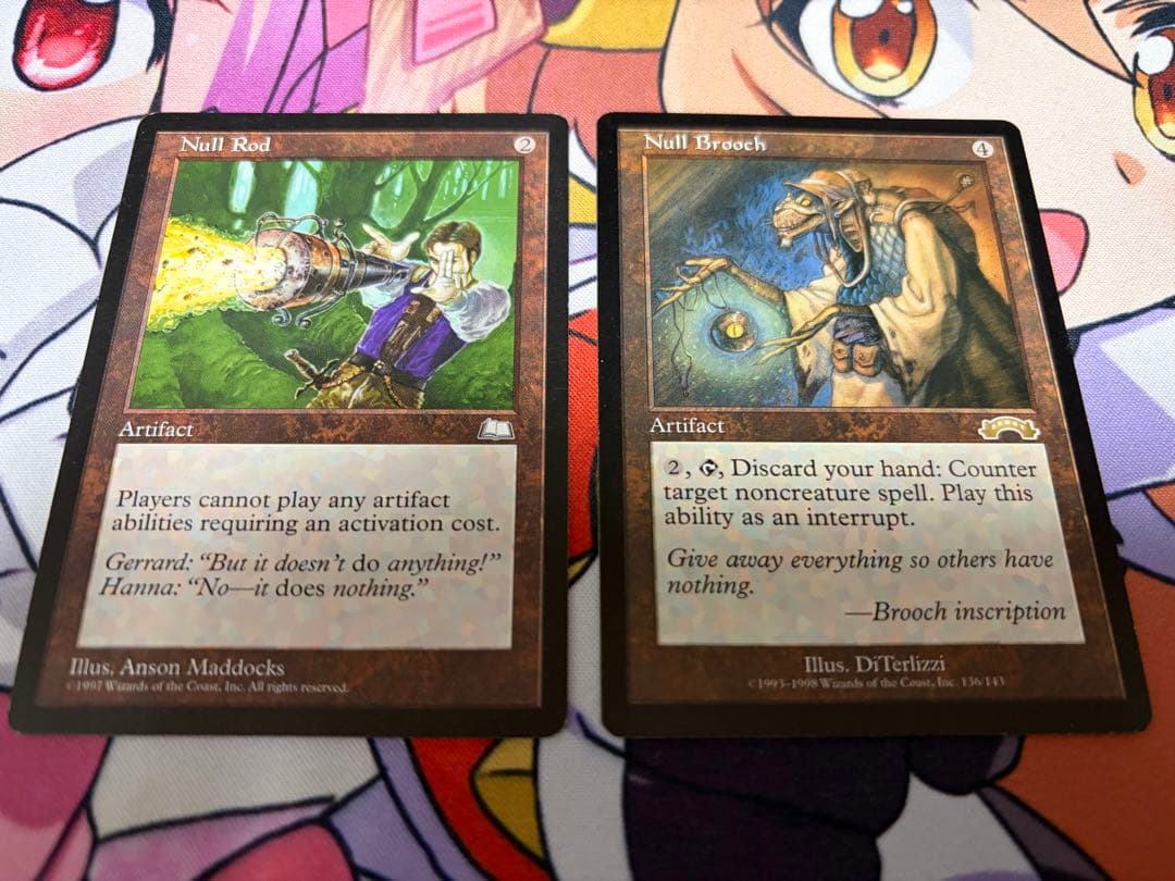 MTG　無のロッド/Null Rod　無のブローチ/Null Brooch　英語