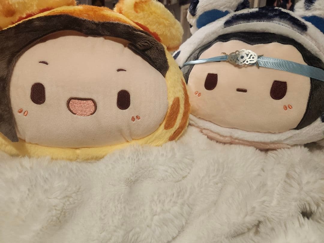 『魔道祖師』の魏無羨（ウェイ・ウーシエン）と藍忘機（ラン・ワンジー）のぬいぐるみ