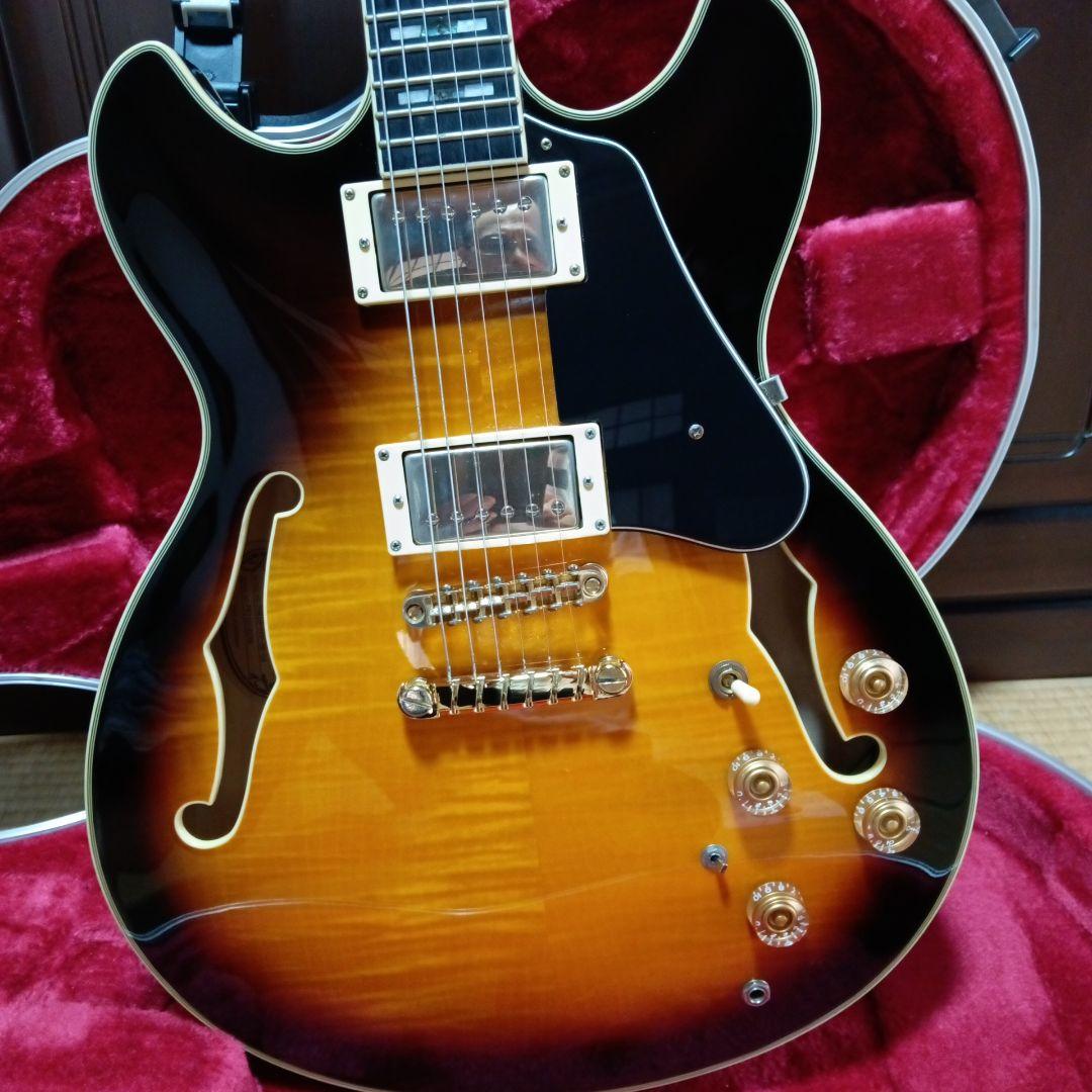 サンバースト エレキギター ハムバッカー