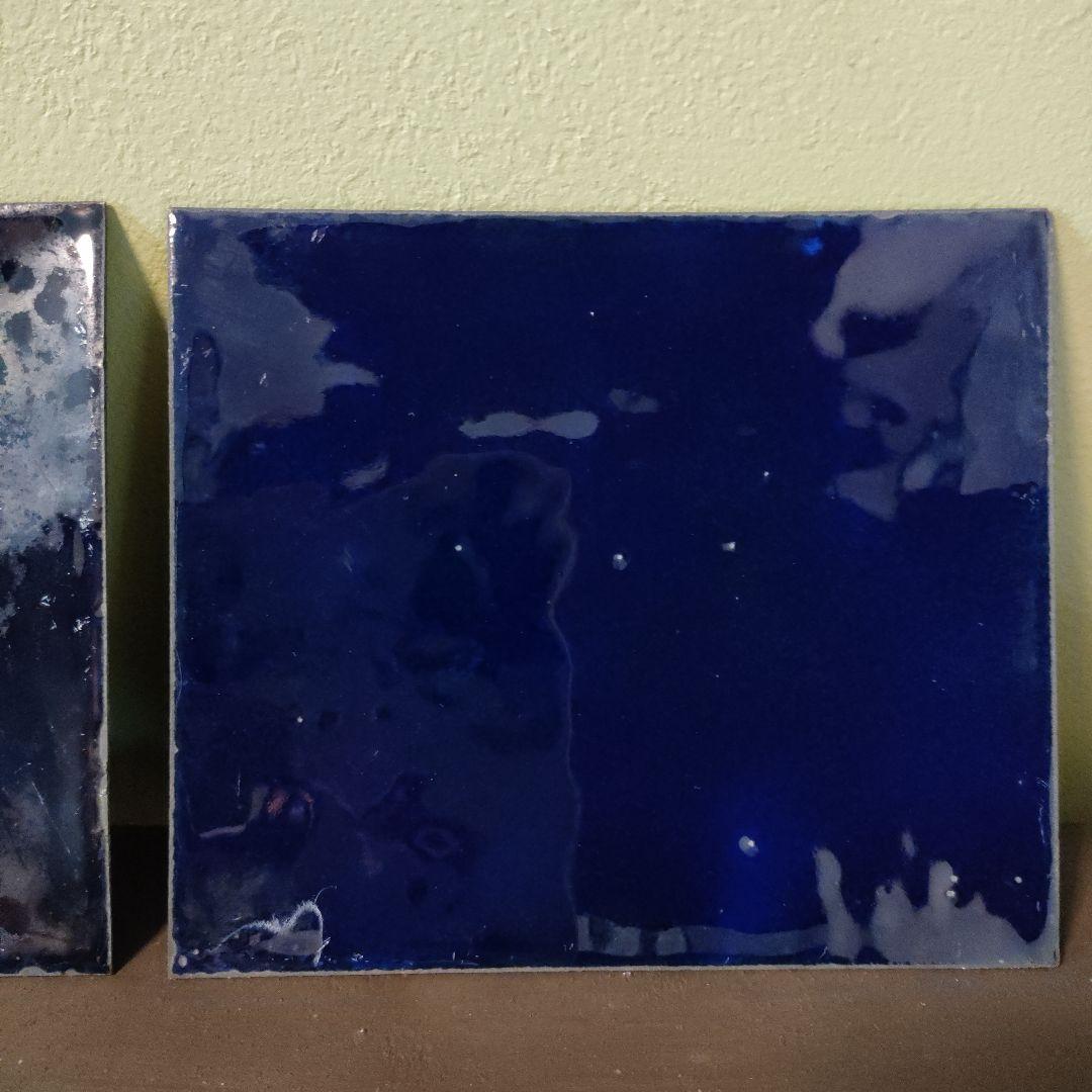 加藤栄三　七宝焼　鵜飼　陶板画　2枚組