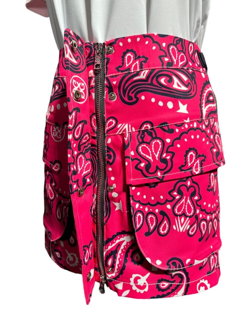 1点のみG/FORE ジーフォアフロントジッパースカートピンクsizeS