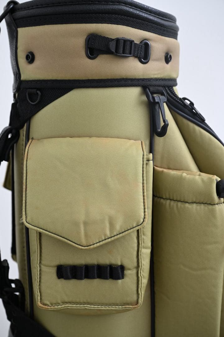 ‼️廃盤‼️パーリーゲイツ キャディバッグ ナイロン カーキ ‼️ヴィンテージ‼️