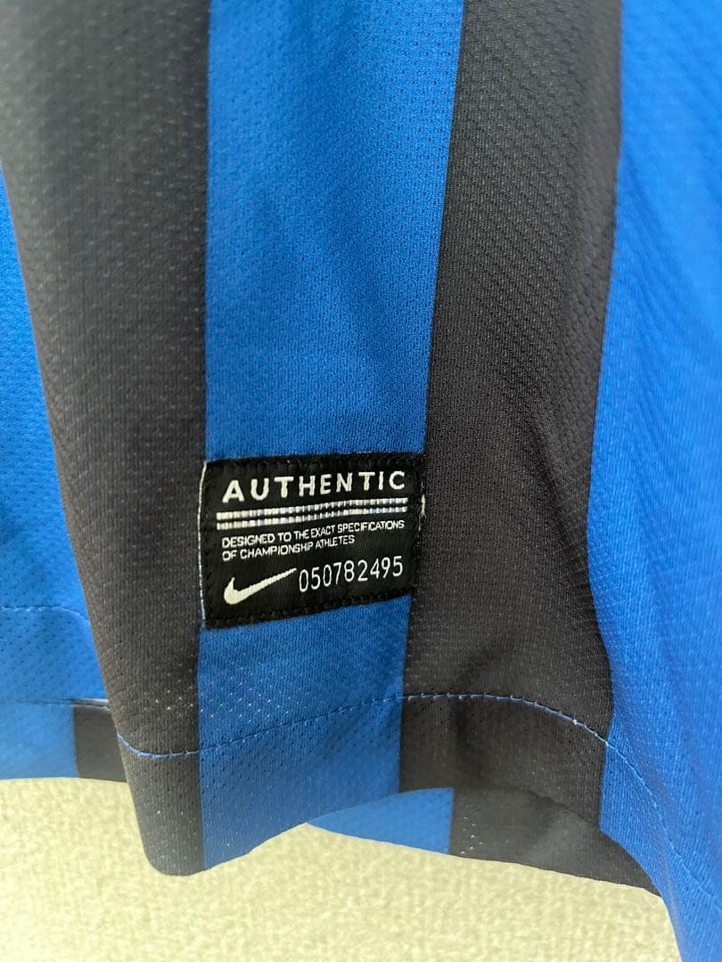 希少！長友佑都選手55 Nike インテルユニフォーム青黒 ストライプ　Mサイズ