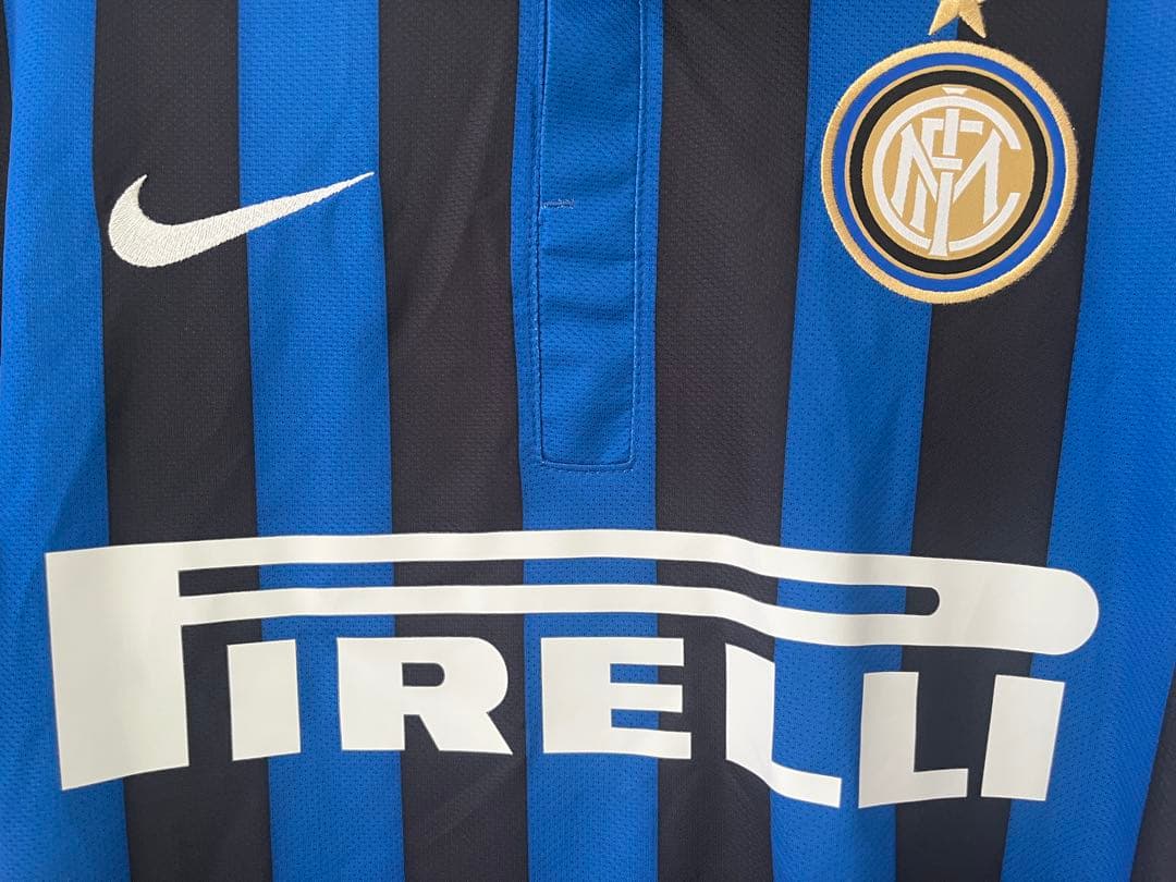 希少！長友佑都選手55 Nike インテルユニフォーム青黒 ストライプ　Mサイズ