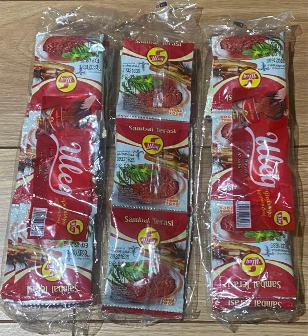 500個　インドネシア　激辛　Sambal Uleg Terasi
