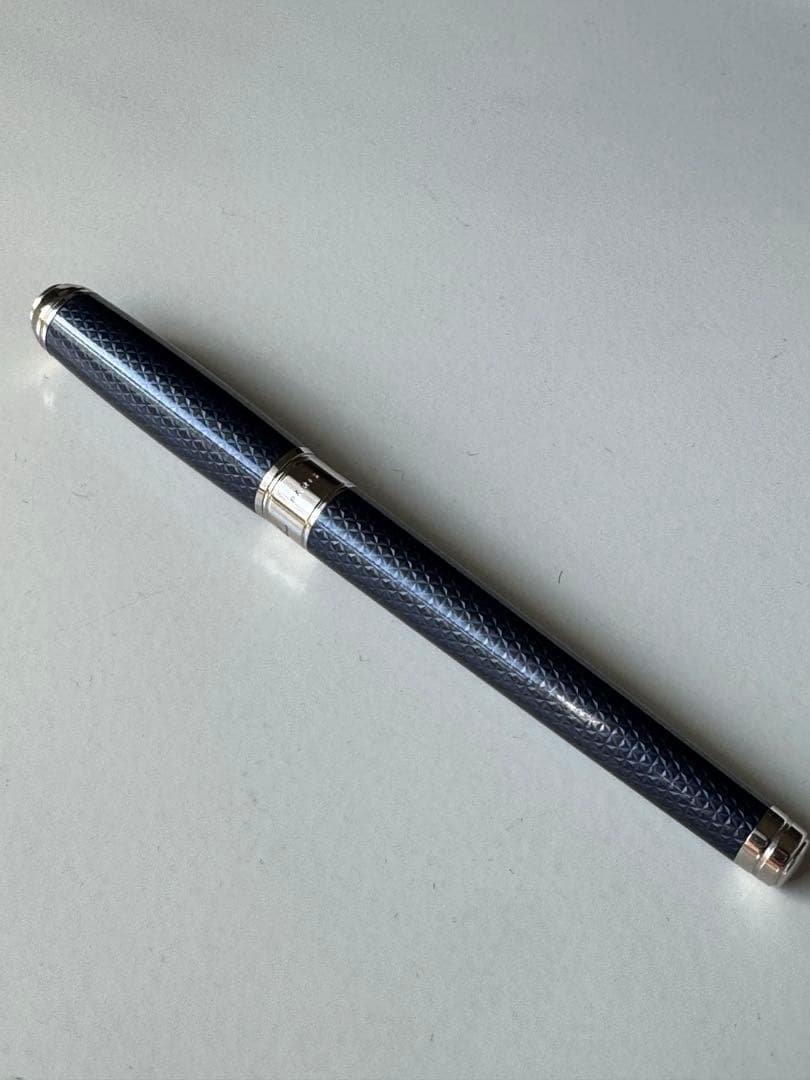 デュポン S.T.Dupont ギヨシェアンダーラッカー　ブルー 万年筆