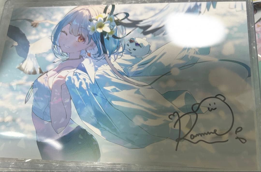 【激レア】ぶいすぽっ！3周年記念2025 白波らむね ポストカード 直筆サイン