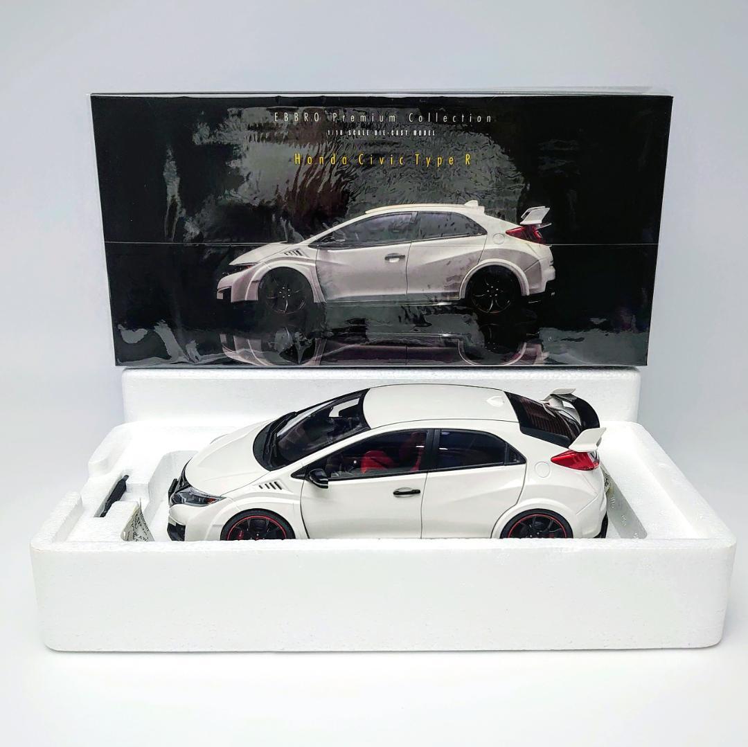 《未使用》1/18　EBBRO　ホンダ　シビック　タイプ　R　2015　白　模型