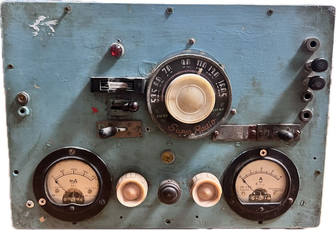 【私設博物館放出品】旧日本軍 航空無線電源装置昭和15年製 真空管内蔵 送料無料