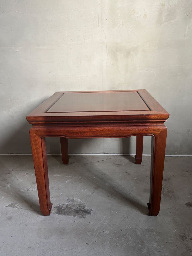 アンティーク 唐木 花梨 無垢材 サイドテーブル テーブル 古家具 木製