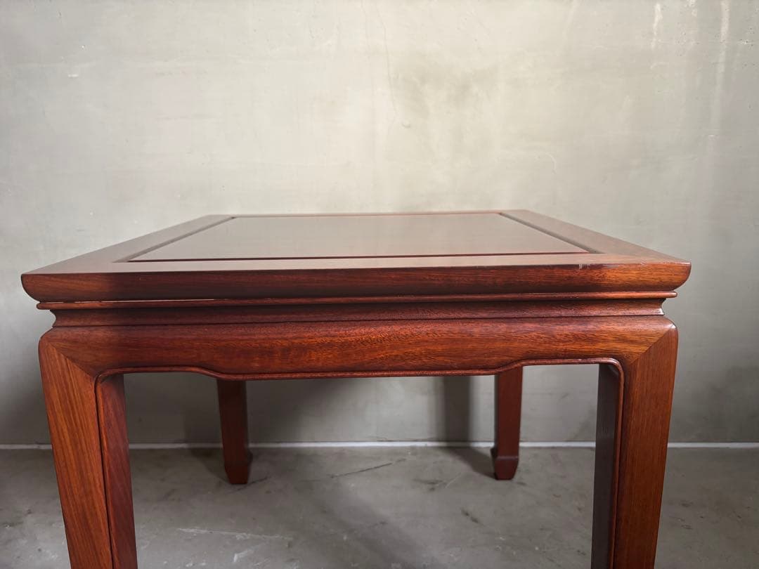 アンティーク 唐木 花梨 無垢材 サイドテーブル テーブル 古家具 木製