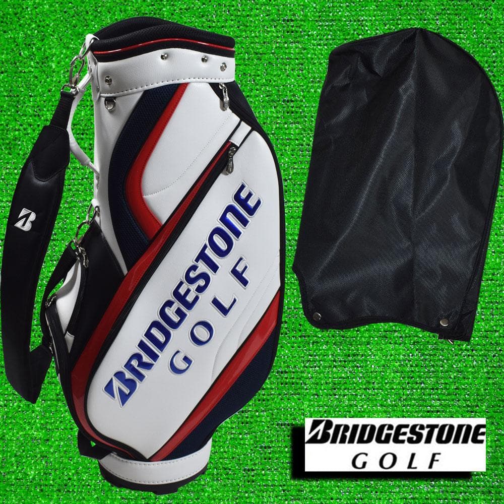 ブリヂストン ゴルフ 軽量 キャディバッグ９型【ホワイト】展示品！
