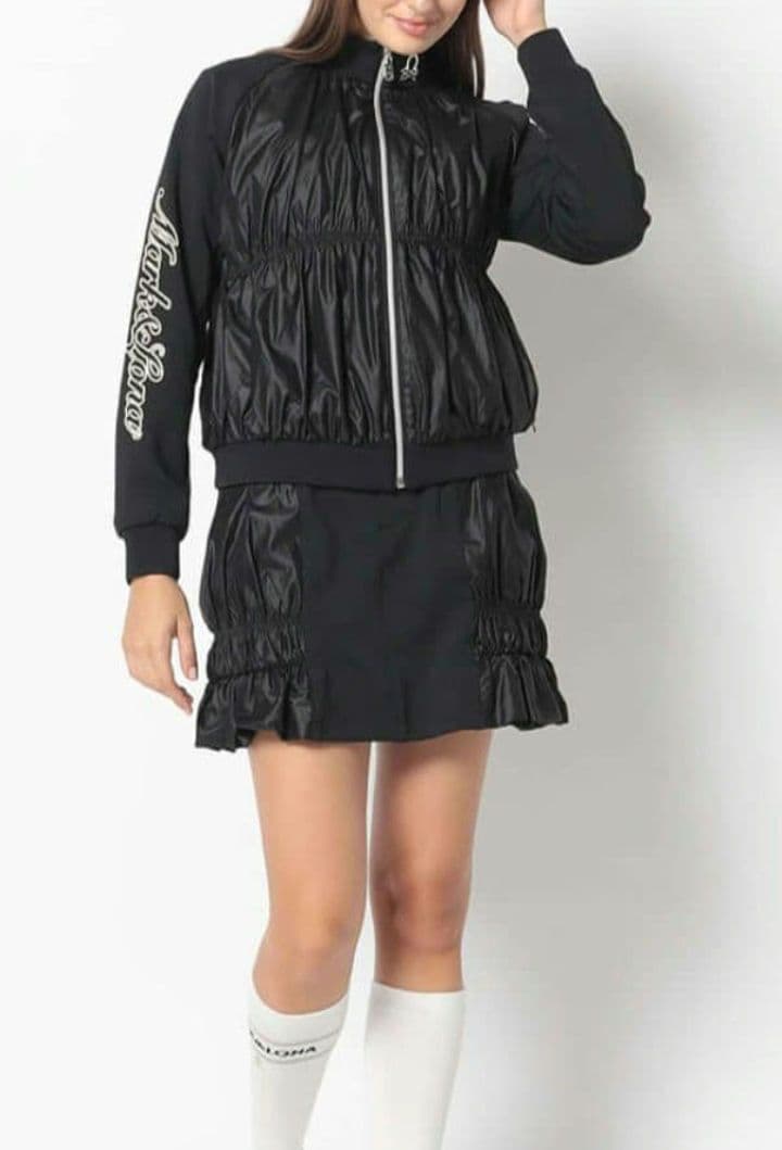 マークアンドロナ　ダウン　シャーリングジャケット&スカートセット超美品