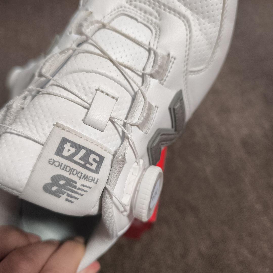 New Balance 574 2E ワイド ゴルフシューズ 23.5cm