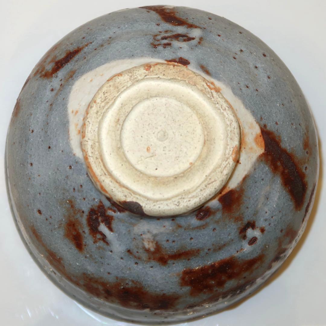 【茶道具】加藤芳右衛門作　鼠志野茶碗