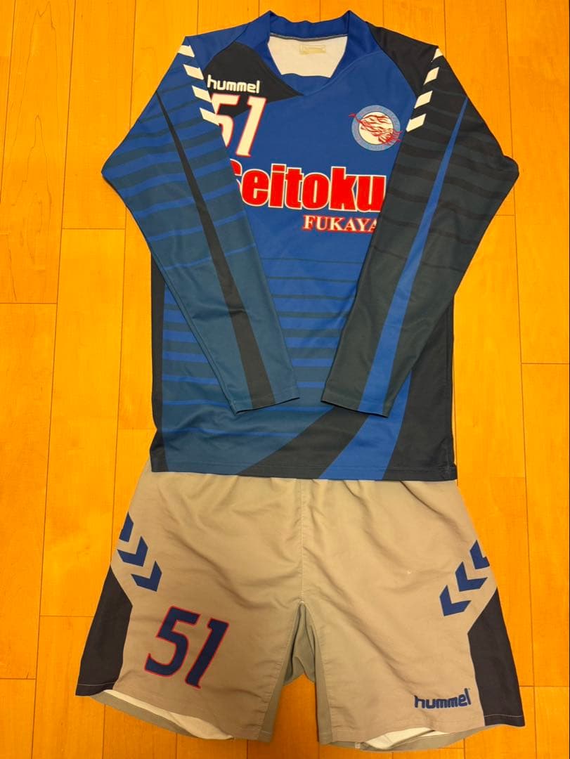 成徳深谷高校サッカー部 ユニフォーム 全セット アップ着付き