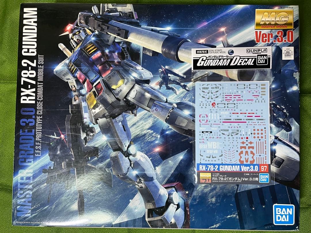 ☆新品未組立 MG RX-78-2 GUNDAM Ver.3.0 デカール付き☆