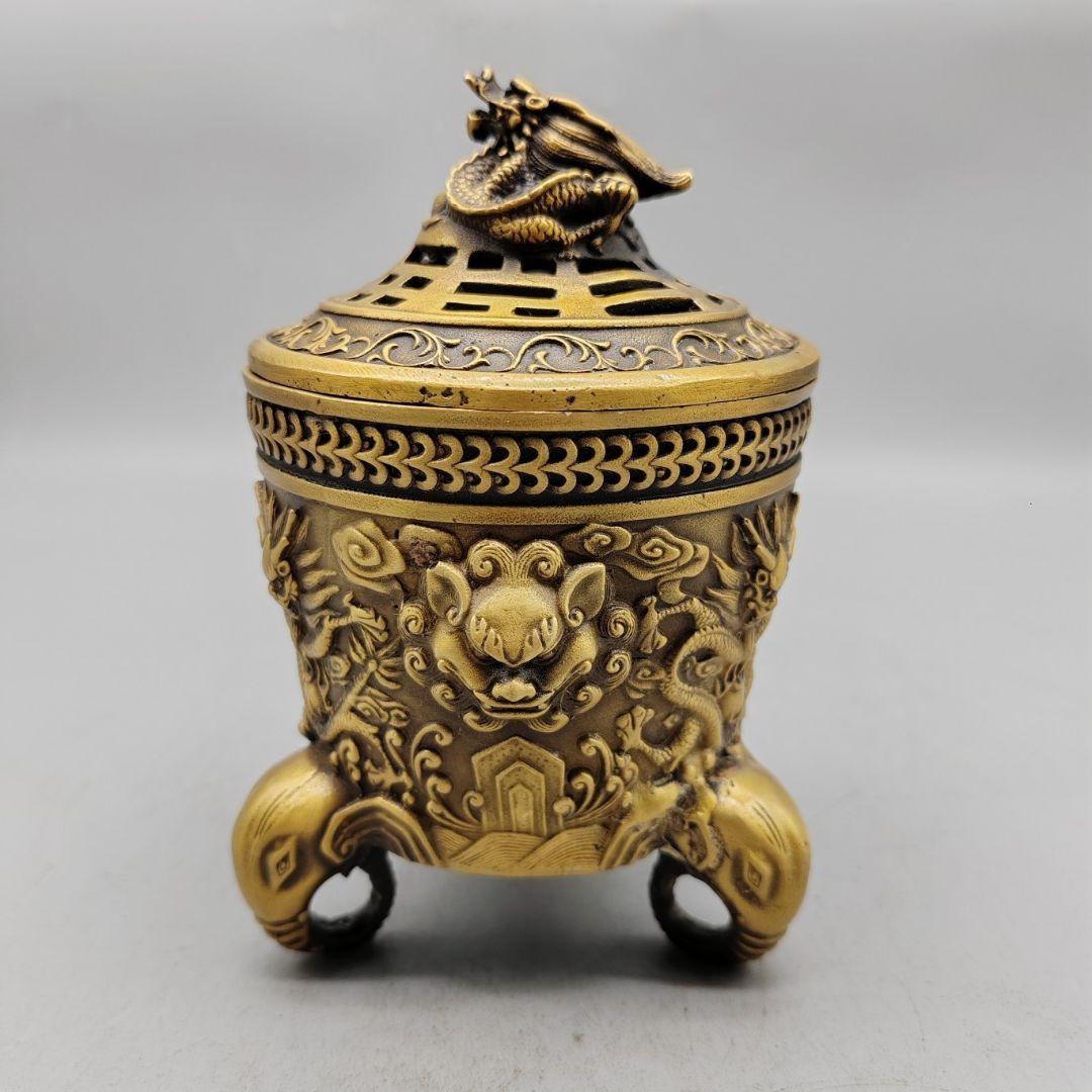 銅製 香炉 香道具 茶道具 装飾品 工芸品 置物