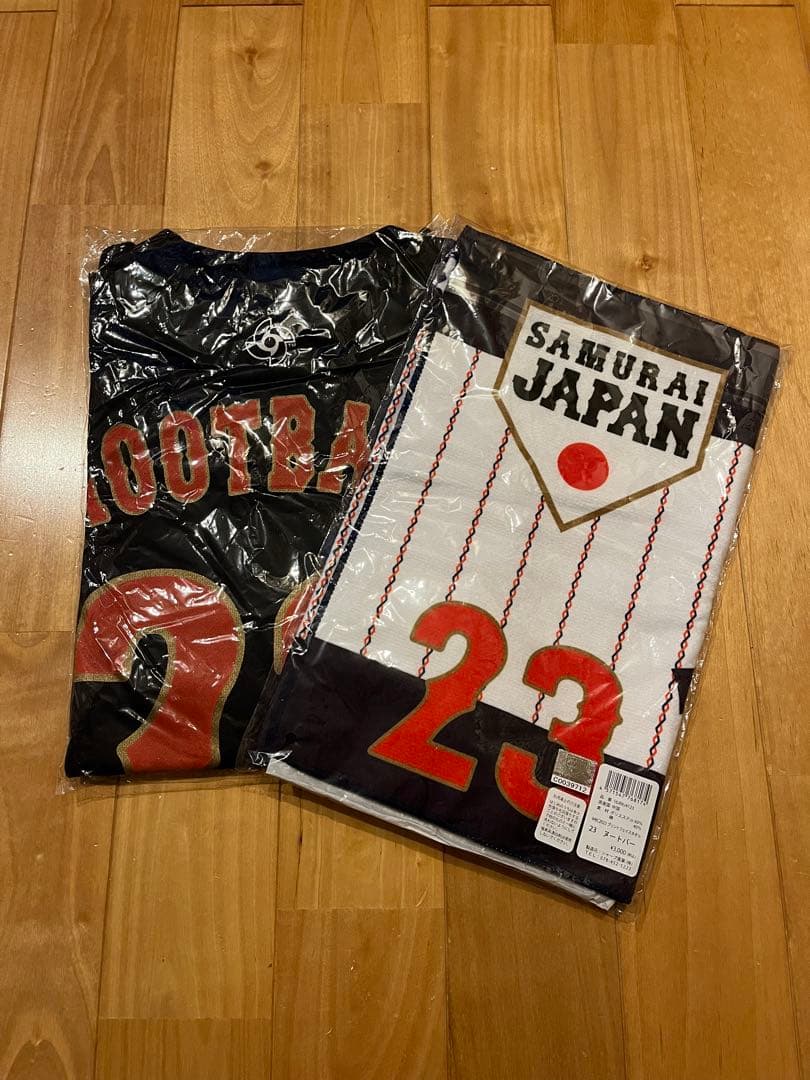 【新品未開封】2023 WBC Tシャツ正規品Lサイズ　タオル　ヌートバー　23