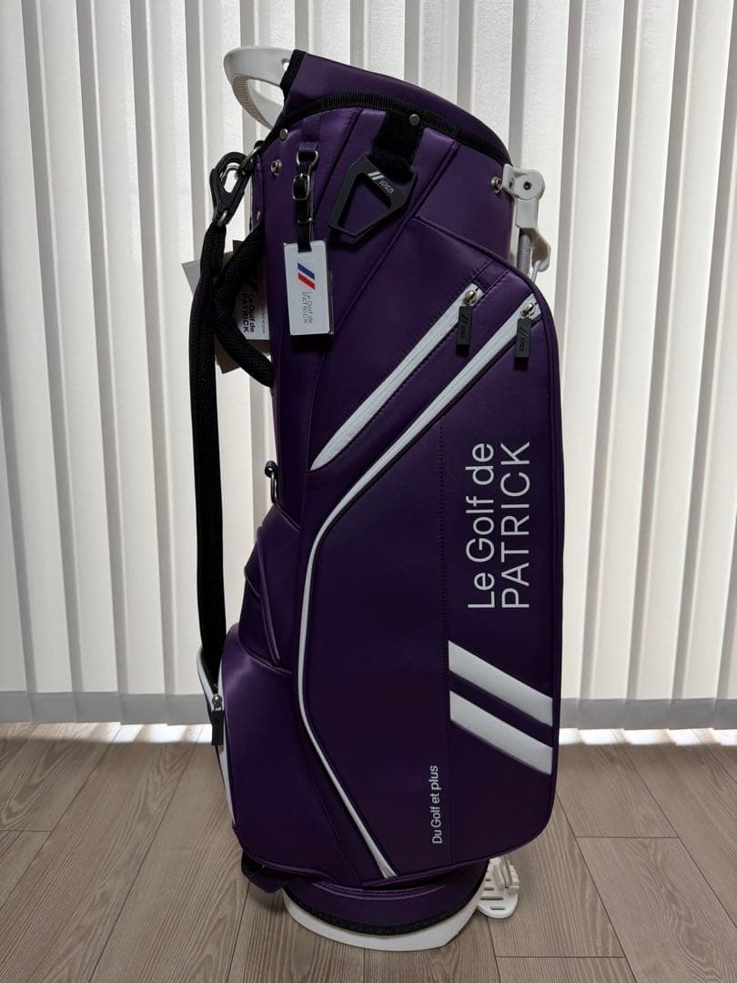 新品未使用　パトリック　キャディバッグ　PATRICK GOLF パープル
