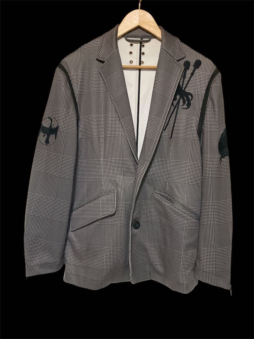 ラッセルノ　チェック柄刺繍ジャケット