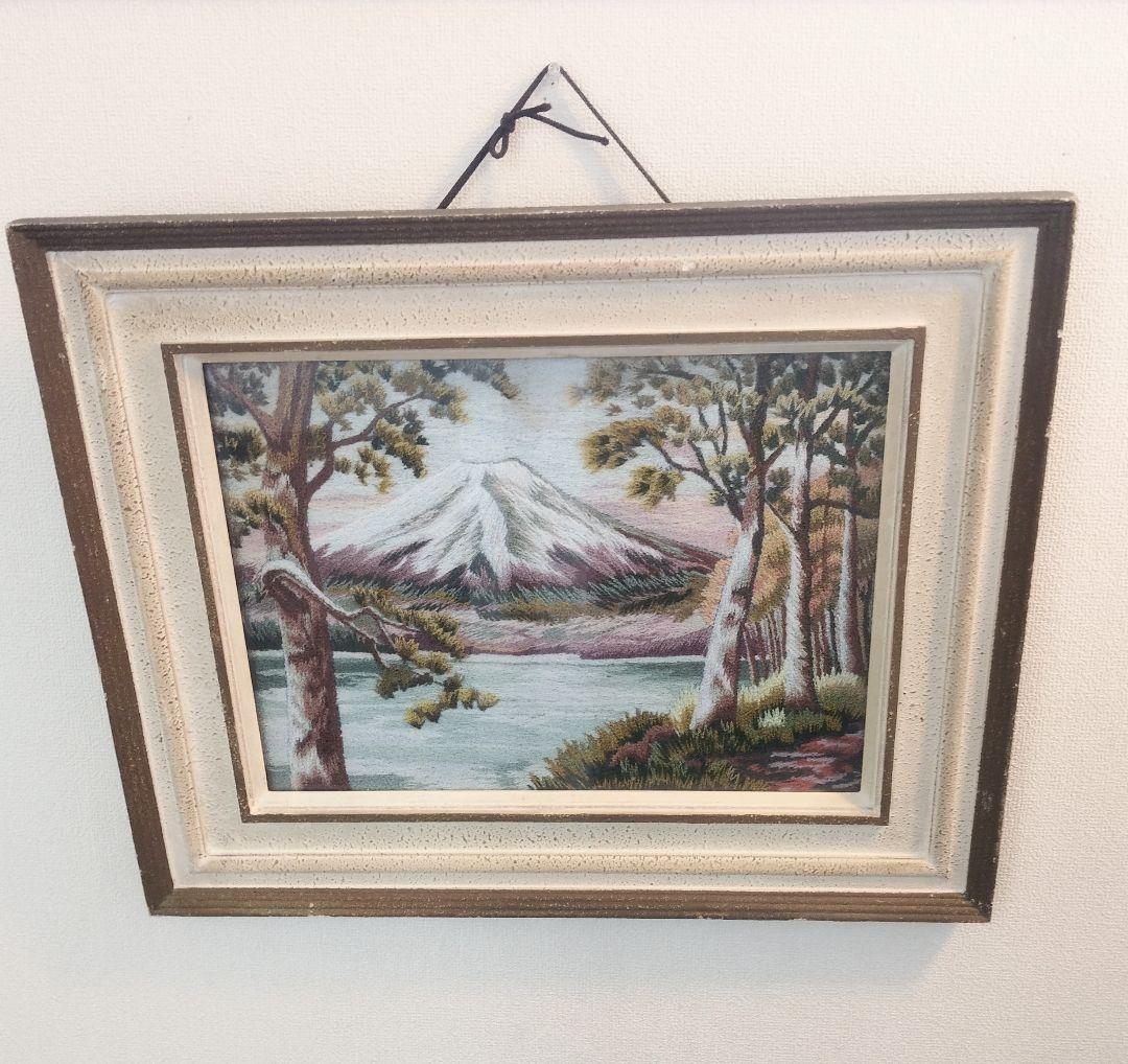 高級　　刺繍絵　　タペストリー