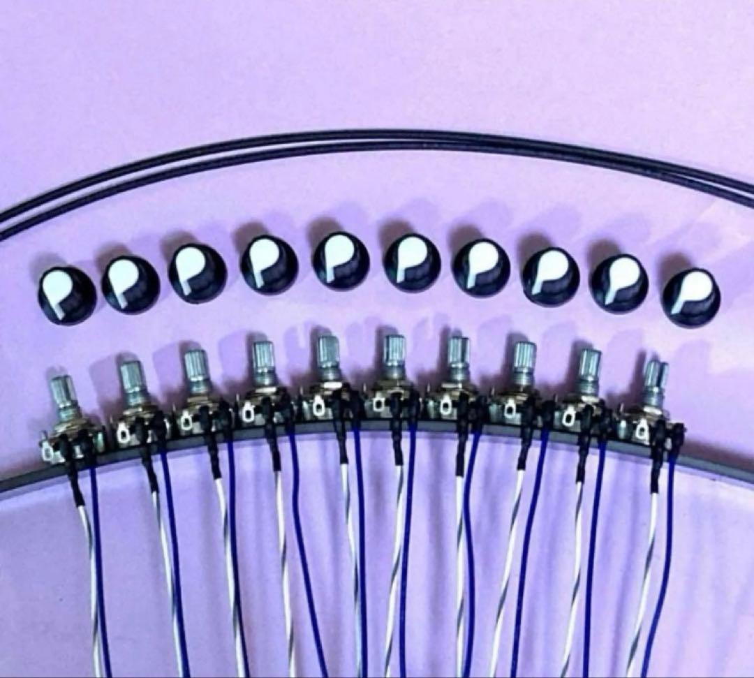 ⭐️パチスロ/パチンコ台実機用抵抗入無段階ボリューム調整器1kΩ50個セット送料込