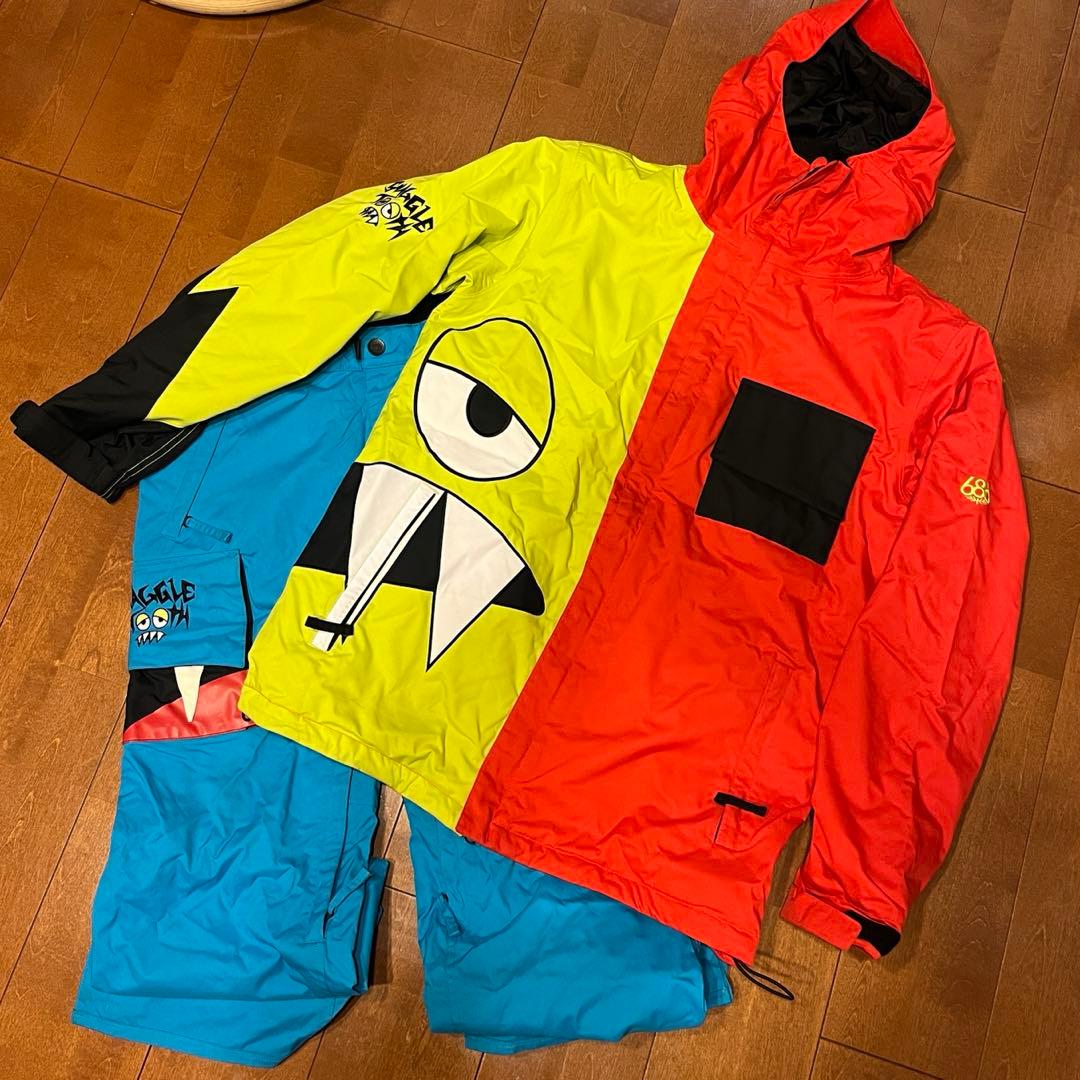 【希少・美品】686 スノーボードウェア メンズ Mサイズ 上下セット