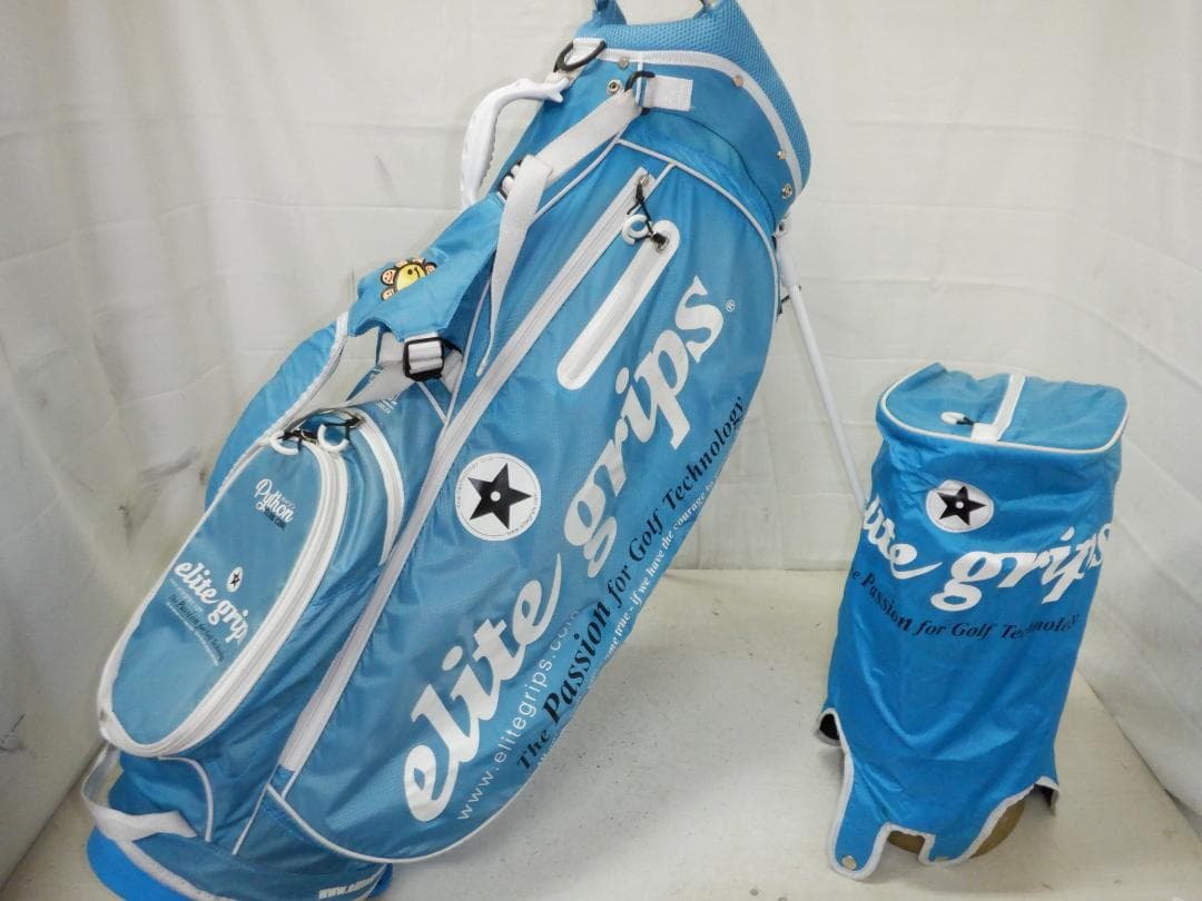 elite grips★エリートグリップ★9.5型★軽量★スタンド(BLUE)