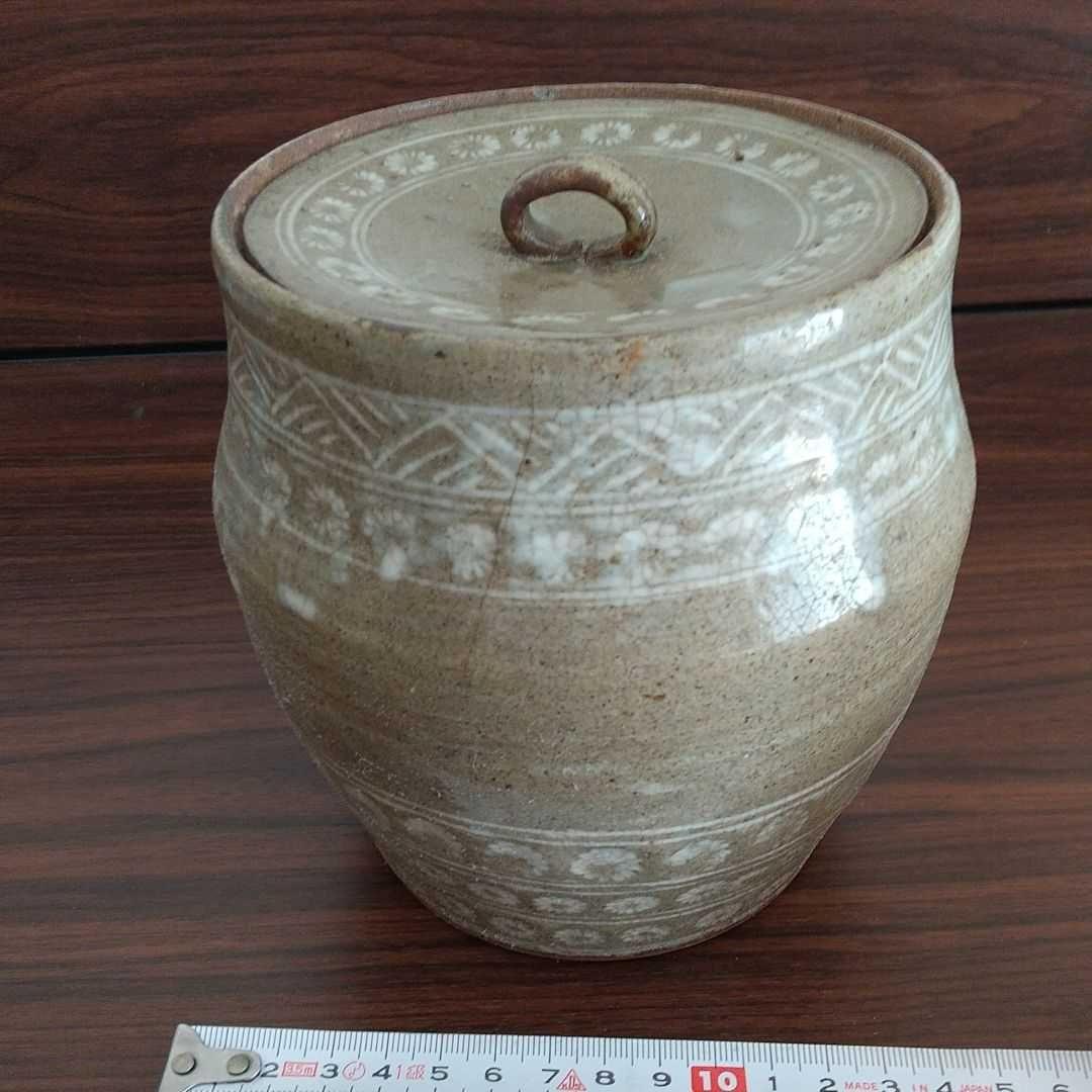 茶道具 三島水指 木箱入り 骨董品 アンティーク