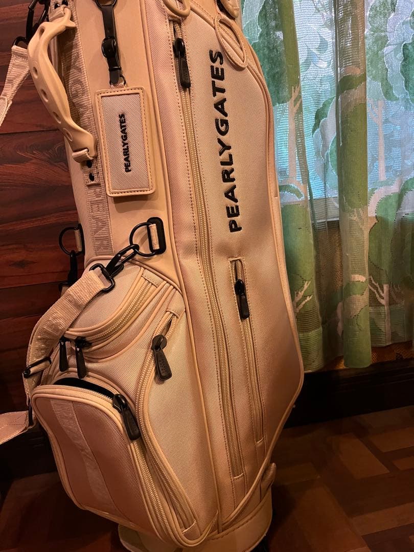 PEARLY GATES ベージュキャディバッグ
