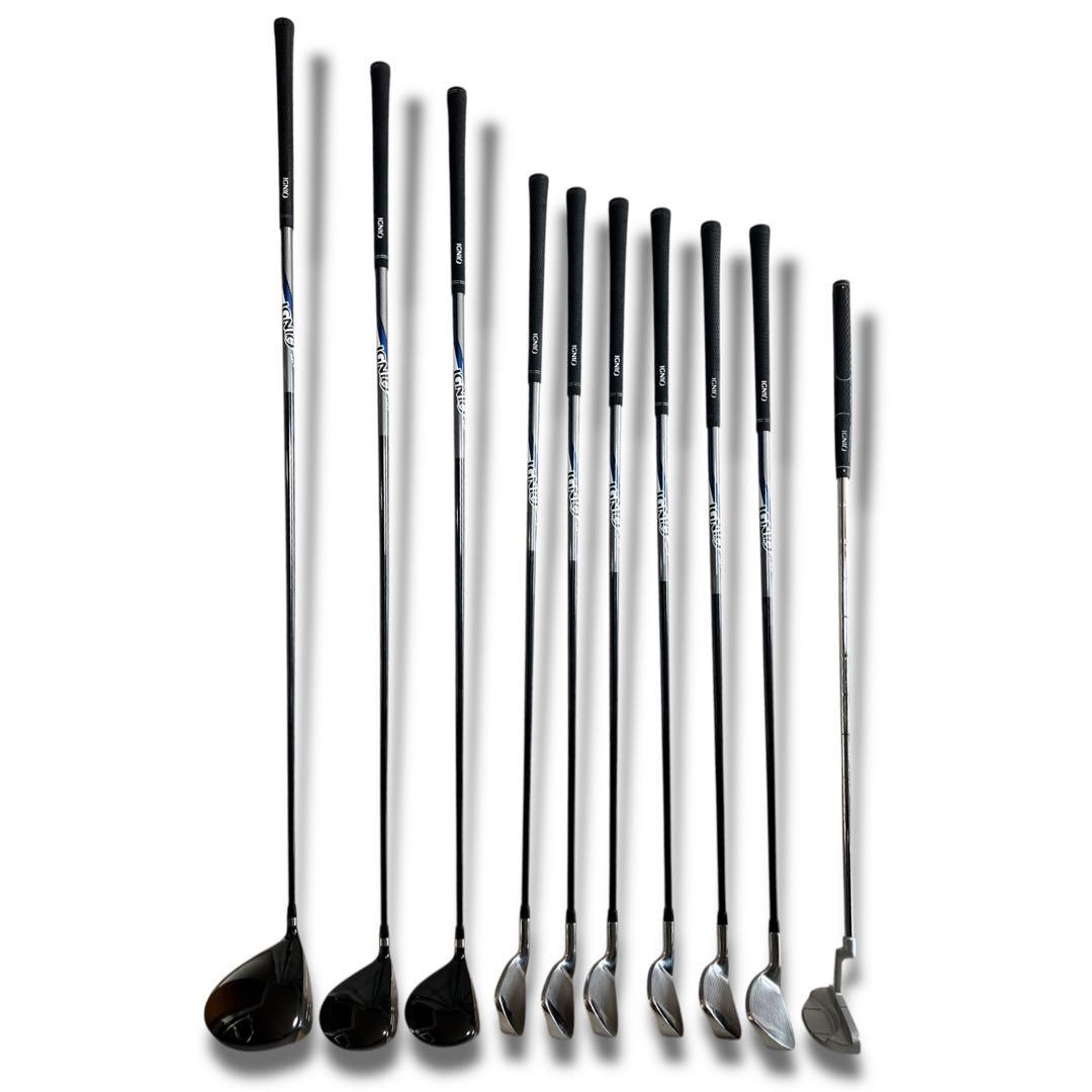 初心者向け IGNIO メンズ ゴルフクラブ 10本セット R イグニオ 右打ち