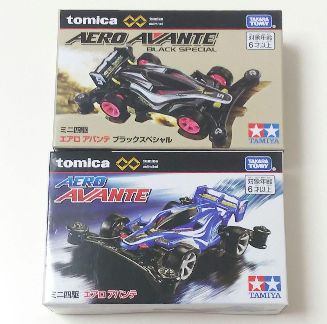 新品 トミカ ミニカー ミニ四駆 4台セット エアロアバンテ ブラックスペシャル