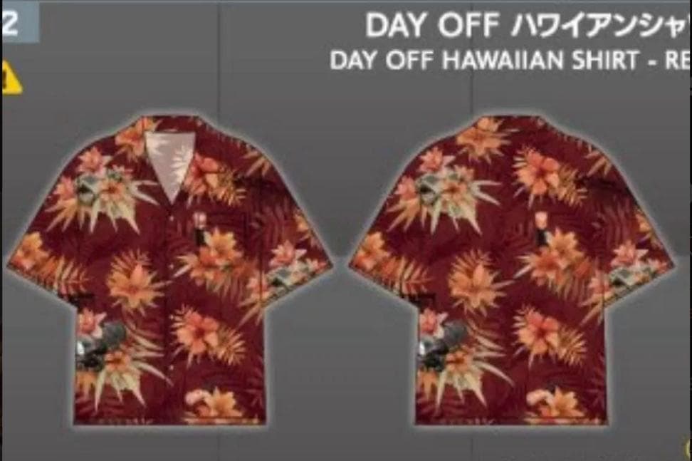TGS2025 　tarkov タルコフ　ハワイアンシャツ　RED L