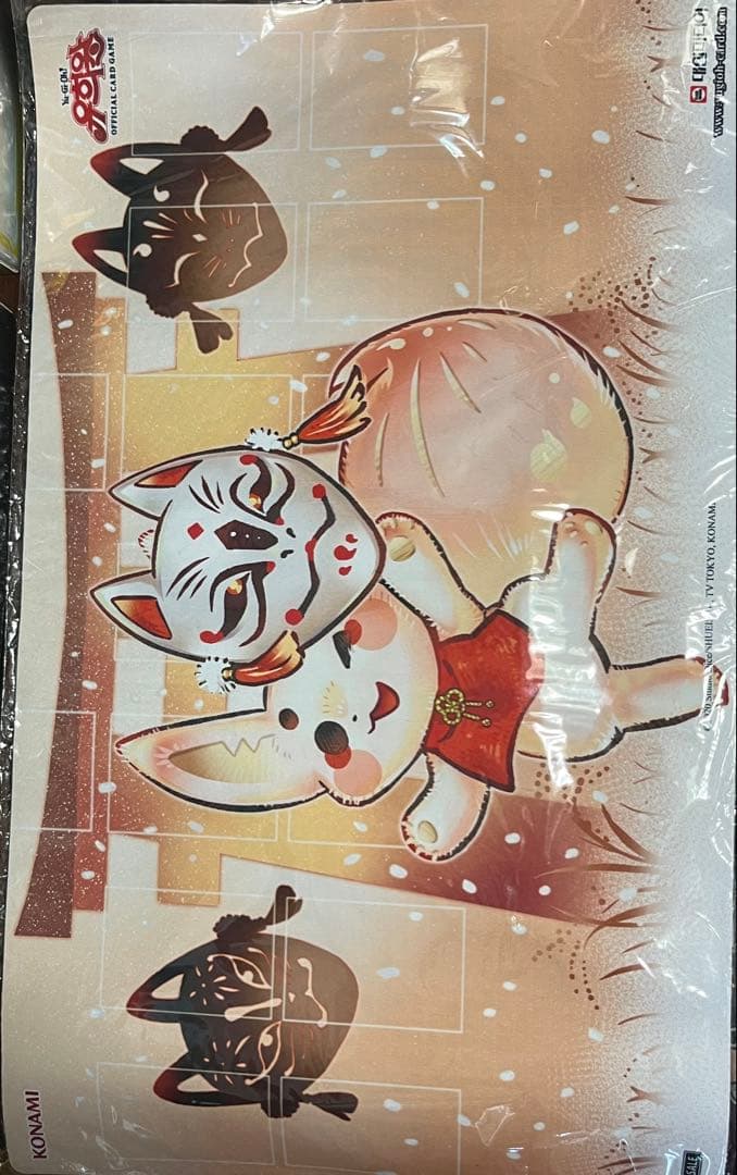 遊戯王　うかのみつねのたまゆら　プレイマット　韓国