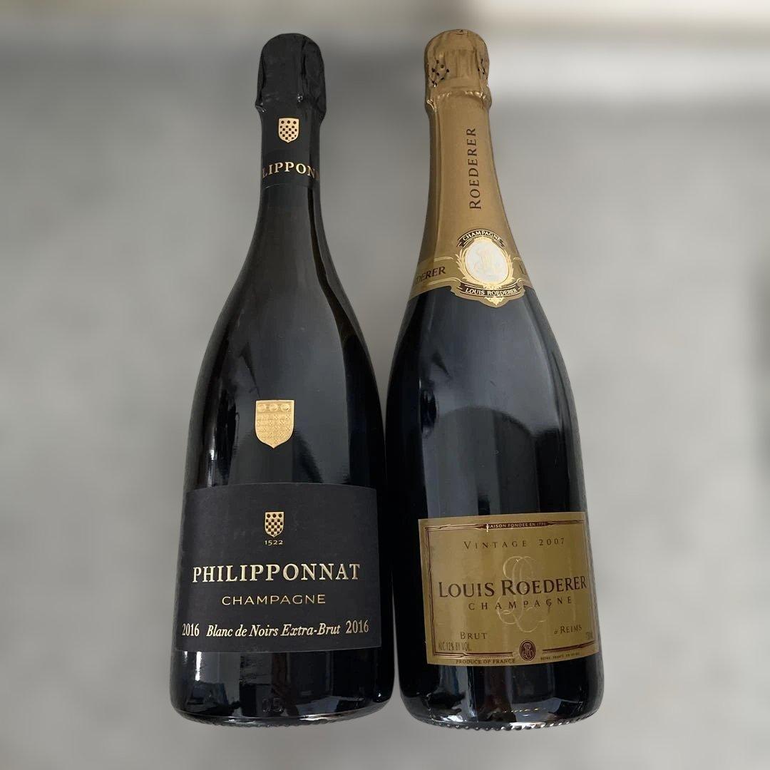 フィリポナ2016、ルイ・ロデレール2007 シャンパン2本セット